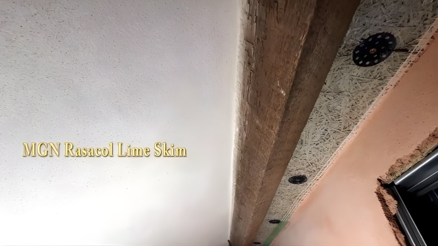 Rasacol lime finish, Wales cottage project